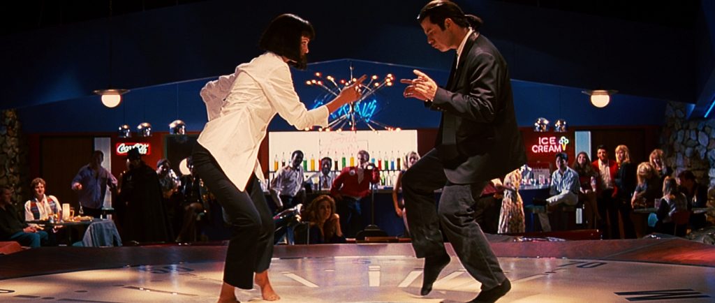 Película Tarantino Pulp Fiction con Uma Thurman