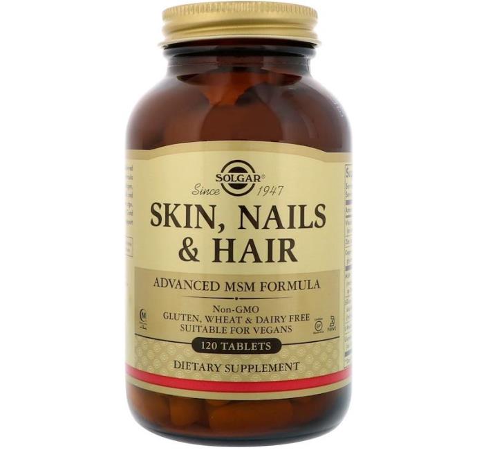 Solgar Skin, Nails and Hair Mejorado MCM Formula 120 tabletas photo