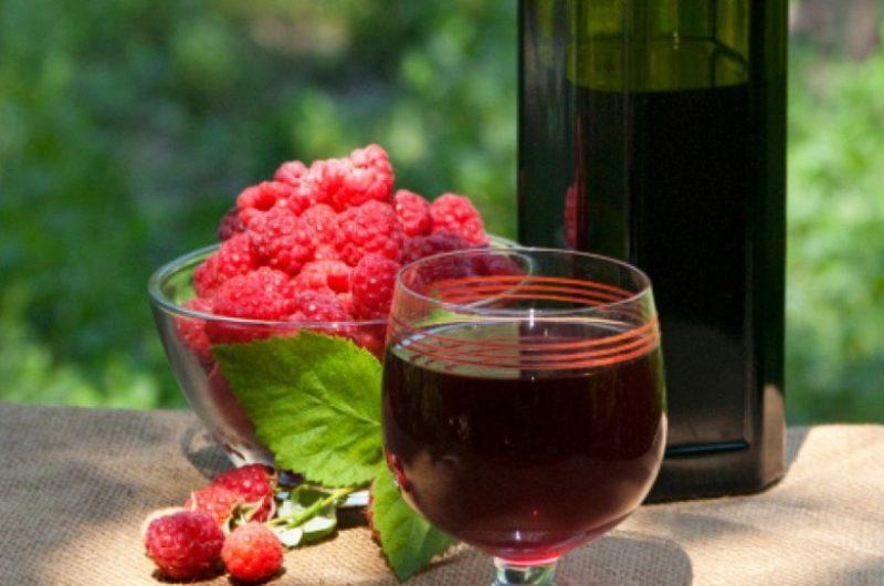 Foto de vino de frambuesa